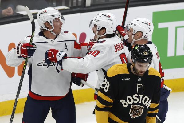 Caps edge Bruins 2 1 despite Ovechkin being held scoreless AP News